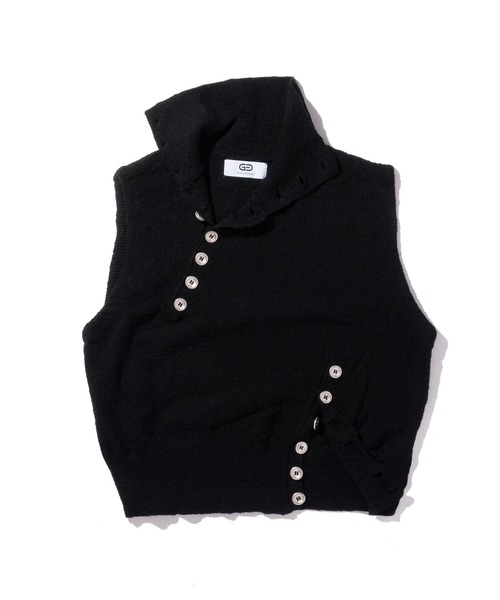 CONZ（コンズ）の「KNIT VEST（ベスト・メンズ・グレー/ブラック・3/2）」の6枚目の写真