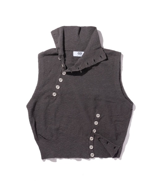 CONZ（コンズ）の「KNIT VEST（ベスト・メンズ・グレー/ブラック・3/2）」の12枚目の写真