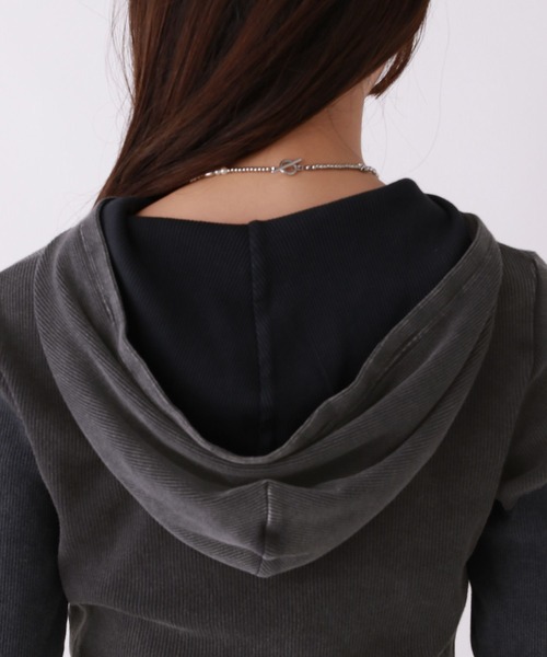 repipi armario（レピピ アルマリオ）の「AcidwashWZIPフーディ（パーカー・キッズ・カモフラージュ/ブラック/ブラウン・MEDIUM/SMALL/LARGE）」の7枚目の写真