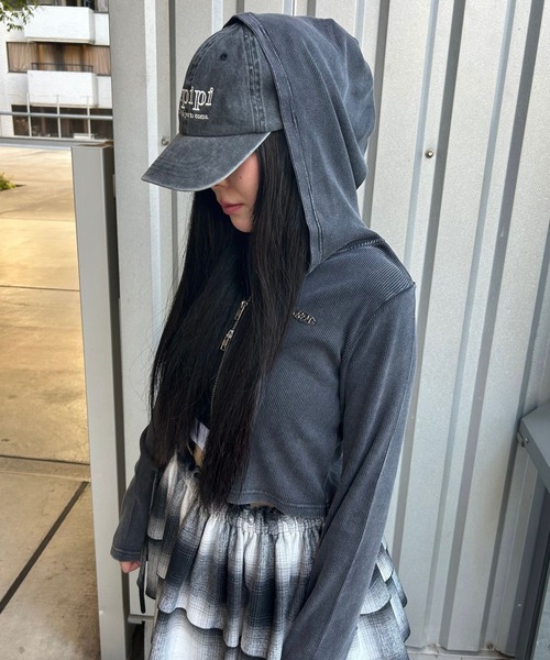 repipi armario（レピピ アルマリオ）の「AcidwashWZIPフーディ（パーカー・キッズ・カモフラージュ/ブラック/ブラウン・MEDIUM/SMALL/LARGE）」の12枚目の写真