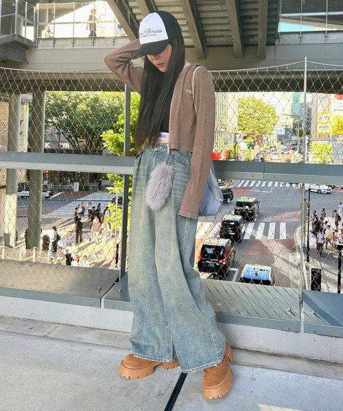 repipi armario（レピピ アルマリオ）の「AcidwashWZIPフーディ（パーカー・キッズ・カモフラージュ/ブラック/ブラウン・MEDIUM/SMALL/LARGE）」の21枚目の写真