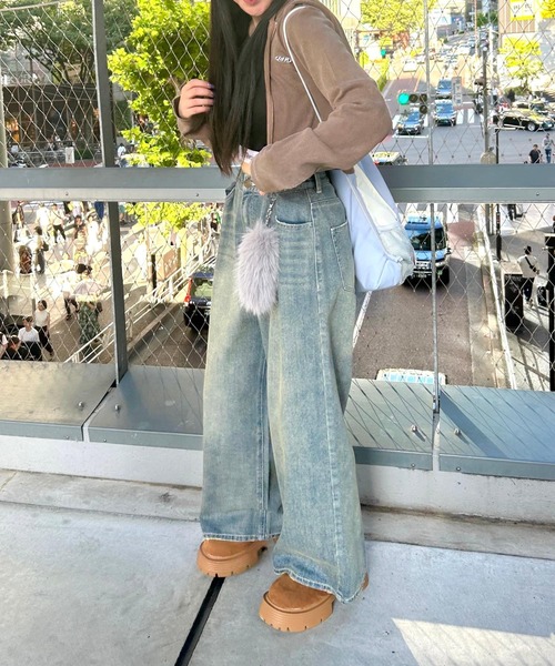 repipi armario（レピピ アルマリオ）の「AcidwashWZIPフーディ（パーカー・キッズ・カモフラージュ/ブラック/ブラウン・MEDIUM/SMALL/LARGE）」の22枚目の写真