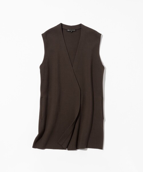 洗える/吊り干しOK】ヴィスコースストレッチ ニットベスト（ベスト