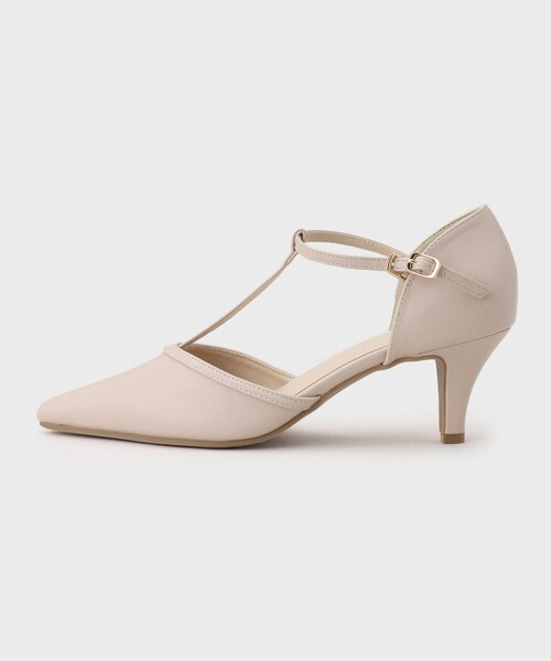 index（インデックス）の「Tストラップパンプス（パンプス・レディース・ベージュ/ブラック/ワイン系2・01/02/03）」の6枚目の写真