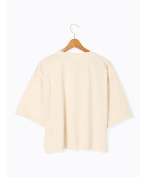 Lugnoncure(ルノンキュール)の「ヴィンテージ風加工Tシャツ(Tシャツ/カットソー・レディース・カーキ/チャコールグレー/ベージュ・F)」の15枚目の写真