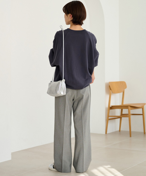JOURNAL STANDARD relume（ジャーナルスタンダード　レリューム）の「《追加7》マットウースフレアタックパンツ（スラックス・レディース・チャコールグレー/グレー/ネイビー/ブラック・38/36）」の15枚目の写真