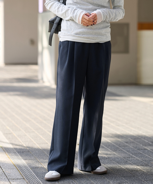 JOURNAL STANDARD relume（ジャーナルスタンダード　レリューム）の「《追加7》マットウースフレアタックパンツ（スラックス・レディース・チャコールグレー/グレー/ネイビー/ブラック・38/36）」の22枚目の写真