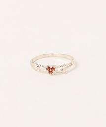 con affetto(original)（コン アフェット）の「シルバー925ガーネットハートリング（リング）」