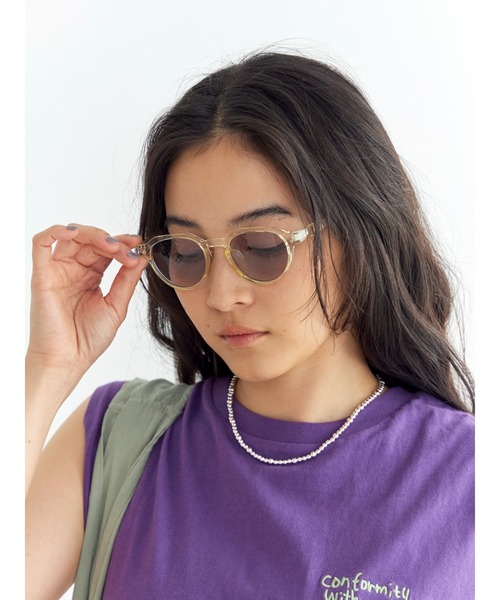 Ungrid(アングリッド)の「クリアフレームブルーレンズサングラス(サングラス・レディース・クリア・FREE)」の1枚目の写真