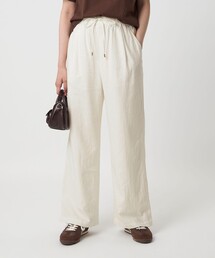 ✨極美品 リネン✨グリーンレーベルリラクシング パンツスーツ ノーカラー 白 green label relaxing｜グリーンレーベルリラクシングのパンツ