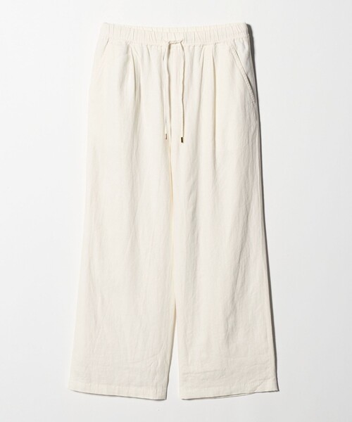green label relaxing(グリーンレーベルリラクシング)の「BREEZE LINEN ブリーズリネン ワイド パンツ オフホワイト 2(その他パンツ・レディース・オフホワイト・44/40/38/42/36/34/SHORT/TALL)」の10枚目の写真