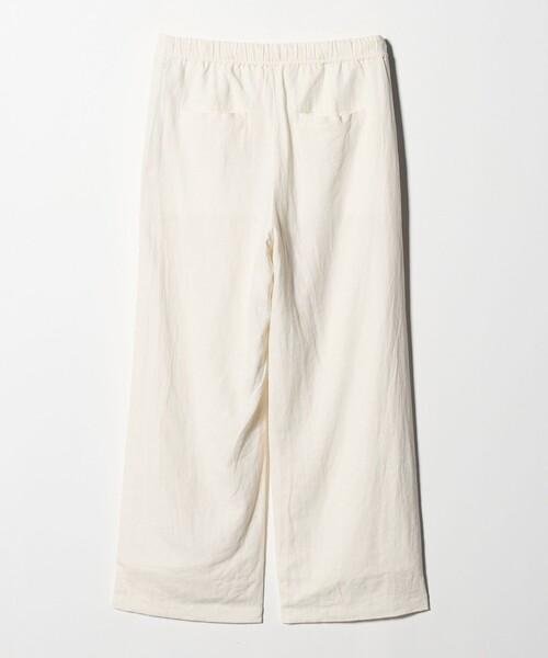 green label relaxing(グリーンレーベルリラクシング)の「BREEZE LINEN ブリーズリネン ワイド パンツ オフホワイト 2(その他パンツ・レディース・オフホワイト・44/40/38/42/36/34/SHORT/TALL)」の11枚目の写真