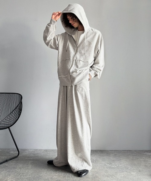 セール】「ベルトループ付き。」アップリケデザインオーバーサイズ