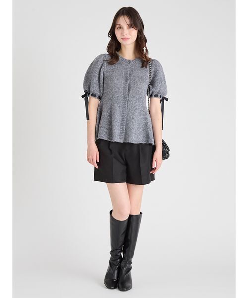 CELFORD(セルフォード)の「バリエーションタックショートパンツ(その他パンツ・レディース・ブラック/ライトグレー・38/36)」の7枚目の写真