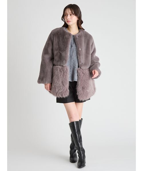 CELFORD(セルフォード)の「バリエーションタックショートパンツ(その他パンツ・レディース・ブラック/ライトグレー・38/36)」の8枚目の写真