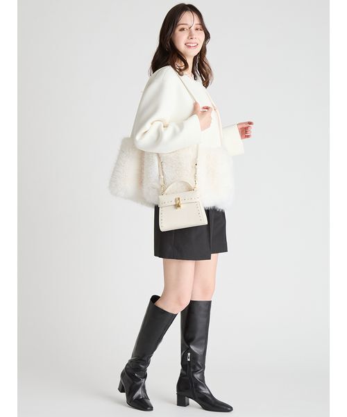 CELFORD(セルフォード)の「バリエーションタックショートパンツ(その他パンツ・レディース・ブラック/ライトグレー・38/36)」の12枚目の写真