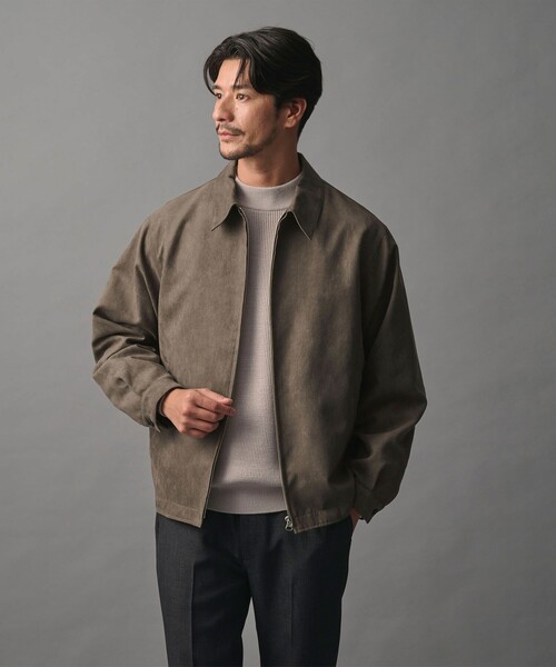 BEAUTY&YOUTH UNITED ARROWS（ビューティーアンドユースユナイテッドアローズ）の「【WEB限定 WARDROBE SMART】スエードライク ジップ ブルゾン（ブルゾン・メンズ・ブラック/ダークグレー・XL/L/M/S）」の5枚目の写真