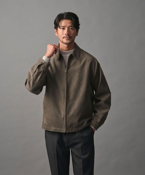 BEAUTY&YOUTH UNITED ARROWS（ビューティーアンドユースユナイテッドアローズ）の「【WEB限定 WARDROBE SMART】スエードライク ジップ ブルゾン（ブルゾン・メンズ・ブラック/ダークグレー・XL/L/M/S）」の15枚目の写真