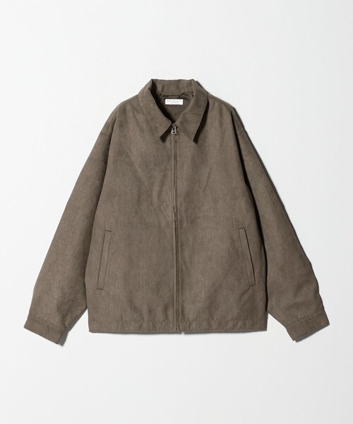 WEB限定 WARDROBE SMART】スエードライク ジップ ブルゾン（ブルゾン