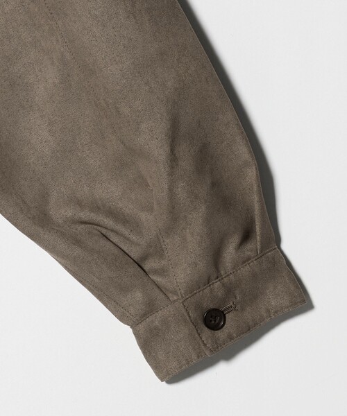 BEAUTY&YOUTH UNITED ARROWS（ビューティーアンドユースユナイテッドアローズ）の「【WEB限定 WARDROBE SMART】スエードライク ジップ ブルゾン（ブルゾン・メンズ・ブラック/ダークグレー・XL/L/M/S）」の8枚目の写真