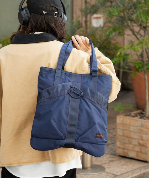 BRIEFING（ブリーフィング）の「BRIEFING/ブリーフィング TYPE ⅠFLYER TOTE ブランドロゴ トートバッグ ヘルメットバッグ 2026年春夏（トートバッグ・メンズ・セージグリーン/ブラック/ネイビー・FREE）」の10枚目の写真