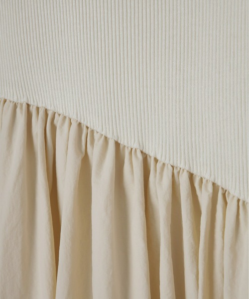 Olu.（オルドット）の「ニットドッキングバルーンワンピース（ワンピース・レディース・アイボリー/ブラック/ブラック系・0/1）」の11枚目の写真