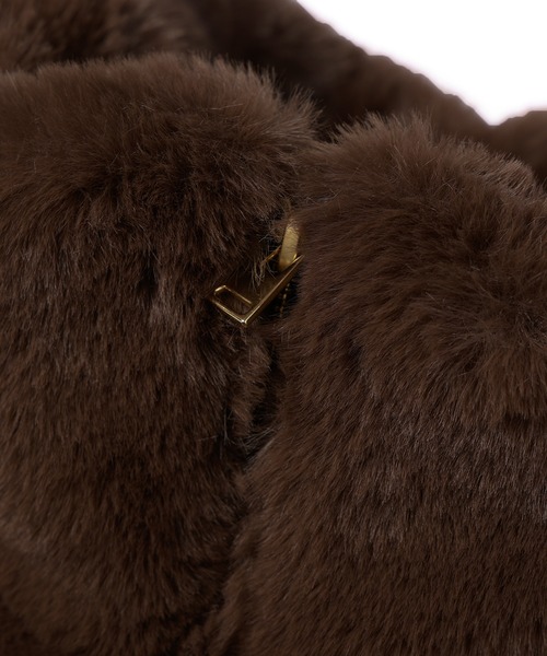 CULLNI(クルニ)の「Eco Fur Zip Up Stand Collar Vest(ダウンベスト・メンズ・ブラック/ブラウン・0/1/2)」の7枚目の写真