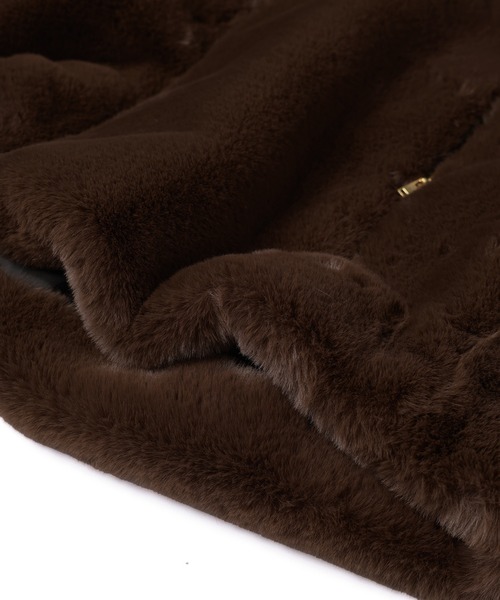 CULLNI(クルニ)の「Eco Fur Zip Up Stand Collar Vest(ダウンベスト・メンズ・ブラック/ブラウン・0/1/2)」の9枚目の写真