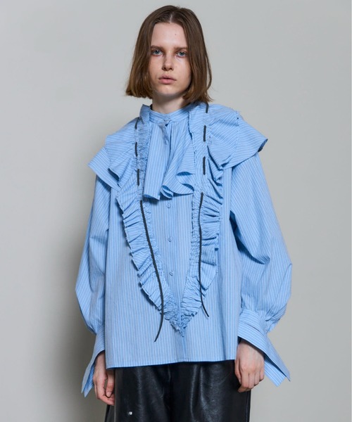 2way Ruffled Frilled Blouse/2WAYラッフルフリルブラウス