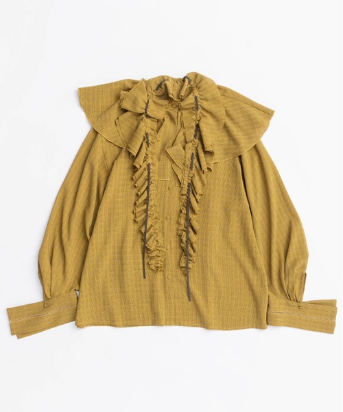 2way Ruffled Frilled Blouse/2WAYラッフルフリルブラウス（シャツ