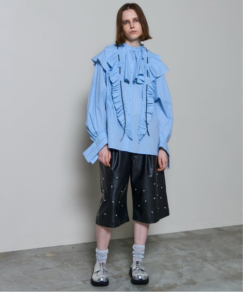 【新品タグ付き】maison special ラッフルフリルブラウス MAISON SPECIAL ブラウス シャツ Ruffle Blouse/ラッフルフリル