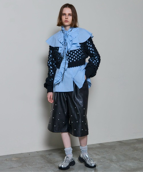 2way Ruffled Frilled Blouse/2WAYラッフルフリルブラウス（シャツ