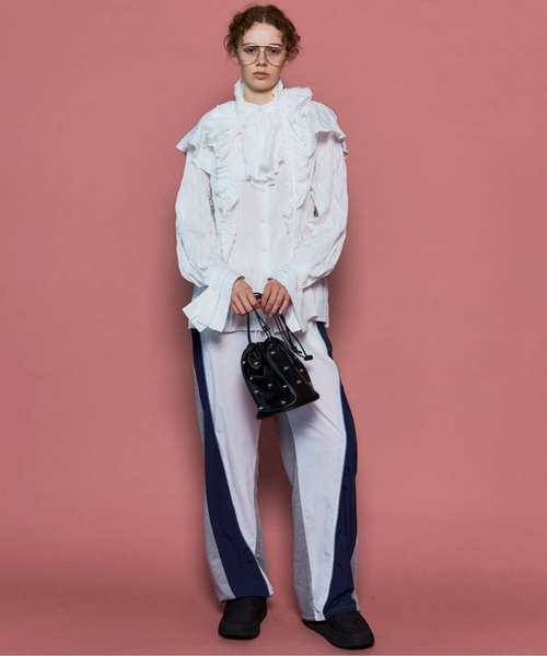 2way Ruffled Frilled Blouse/2WAYラッフルフリルブラウス（シャツ