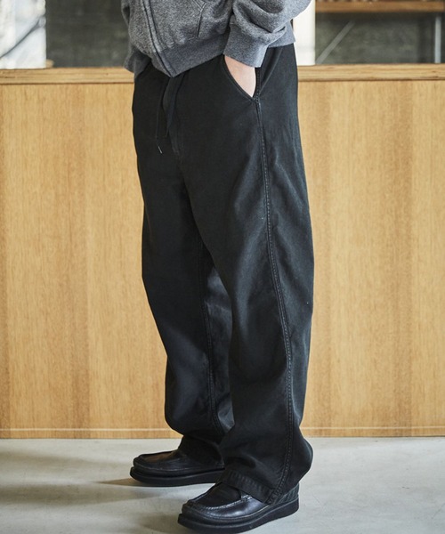 orSlow(オアスロウ)の「orSlow/オアスロウ WIDE FIT NEW YORKER イージーパンツ(その他パンツ・メンズ・ブラック/ダークオリーブ・4/3/2)」の3枚目の写真