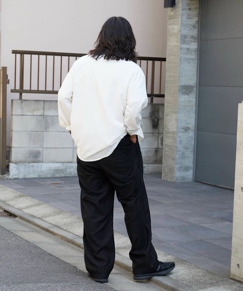 orSlow(オアスロウ)の「orSlow/オアスロウ WIDE FIT NEW YORKER イージーパンツ(その他パンツ・メンズ・ブラック/ダークオリーブ・4/3/2)」の13枚目の写真