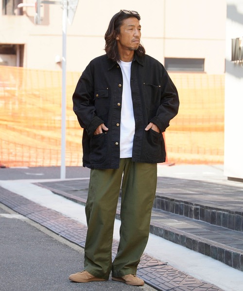 orSlow(オアスロウ)の「orSlow/オアスロウ WIDE FIT NEW YORKER イージーパンツ(その他パンツ・メンズ・ブラック/ダークオリーブ・4/3/2)」の9枚目の写真
