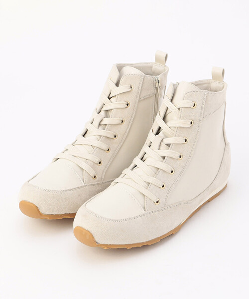 COMME CA ISM（コムサイズム）の「ハイカット　スニーカー（スニーカー・レディース・オフホワイト/ブラック・24.5cm/23.5cm）」の5枚目の写真