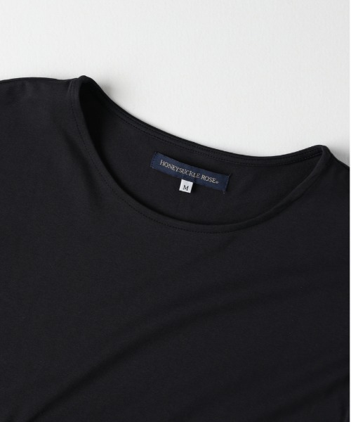 Right-on(ライトオン)の「HONEYSUCKLE ROSE(ハニーサックルローズ)接触冷感異素材切替ノースリーブTシャツ(その他トップス・レディース・オフホワイト/ブラック・M/L)」の5枚目の写真