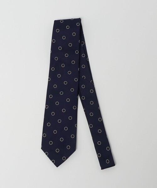UNITED ARROWS（ユナイテッドアローズ）の「サークル ジャガード ネクタイ（ネクタイ・メンズ・ダークブラウン/ネイビー・FREE）」の2枚目の写真