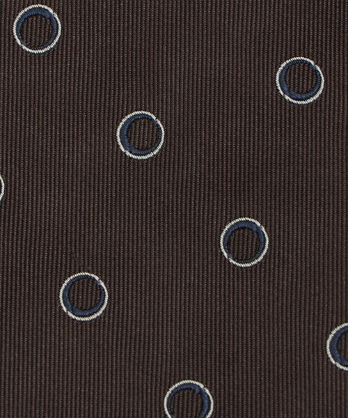 UNITED ARROWS（ユナイテッドアローズ）の「サークル ジャガード ネクタイ（ネクタイ・メンズ・ダークブラウン/ネイビー・FREE）」の7枚目の写真