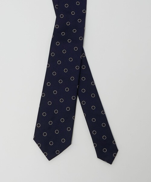 UNITED ARROWS（ユナイテッドアローズ）の「サークル ジャガード ネクタイ（ネクタイ・メンズ・ダークブラウン/ネイビー・FREE）」の9枚目の写真