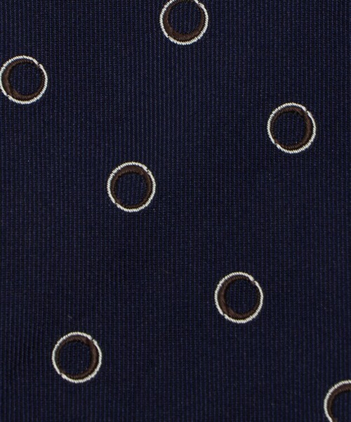 UNITED ARROWS（ユナイテッドアローズ）の「サークル ジャガード ネクタイ（ネクタイ・メンズ・ダークブラウン/ネイビー・FREE）」の3枚目の写真
