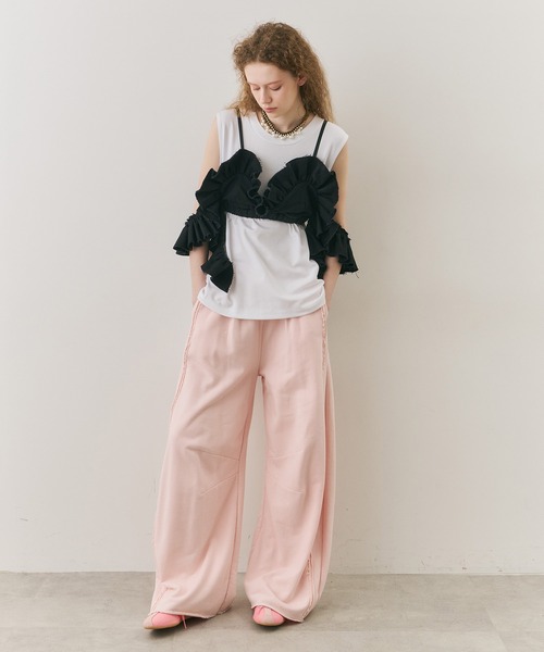 セール】ボリュームドレープフリルビスチェ（その他トップス）｜J1U by