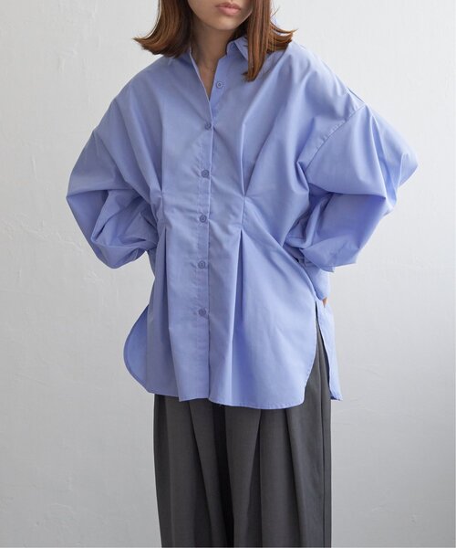 notch.（ノッチ）の「ブロードウエストタックシャツ（シャツ/ブラウス・レディース・オフホワイト/ブルー/ブラウン/チャコール・M）」の16枚目の写真