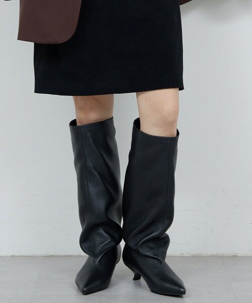 ぷ*こ様 期間限定値下げ　2.718 ガリャルダガランテ ベージュ レザーブーツ セール】【2.718】ジョッキーブーツ（ブーツ）｜GALLARDAGALANTE（ガ