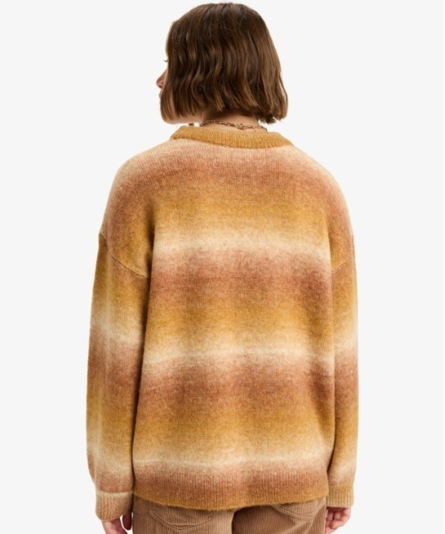 ROXY(ロキシー)の「LOVE AGAIN /ロキシードロップショルダーボーダーニットトップス(ニット/セーター・レディース・イエロー/ブルー・SMALL/X-SMALL)」の10枚目の写真