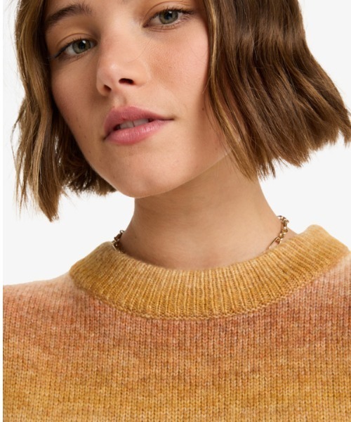 ROXY(ロキシー)の「LOVE AGAIN /ロキシードロップショルダーボーダーニットトップス(ニット/セーター・レディース・イエロー/ブルー・SMALL/X-SMALL)」の11枚目の写真