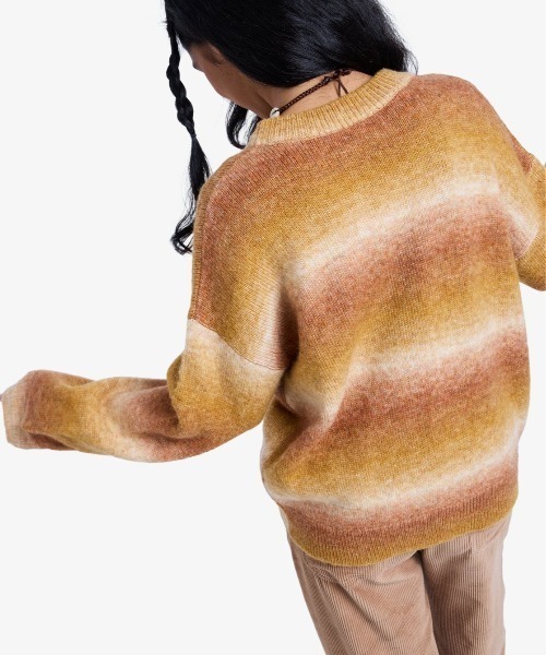 ROXY(ロキシー)の「LOVE AGAIN /ロキシードロップショルダーボーダーニットトップス(ニット/セーター・レディース・イエロー/ブルー・SMALL/X-SMALL)」の15枚目の写真