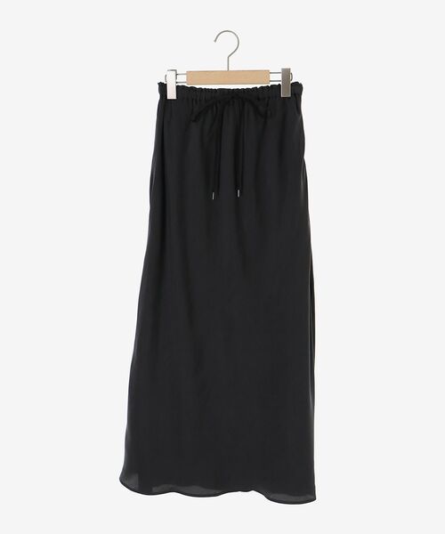 le.coeur blanc（ルクールブラン）の「《手洗い可能》キュプラフィブリルナロースカート（スカート・レディース・ブラック/モカ/ダークグレー・38）」の4枚目の写真