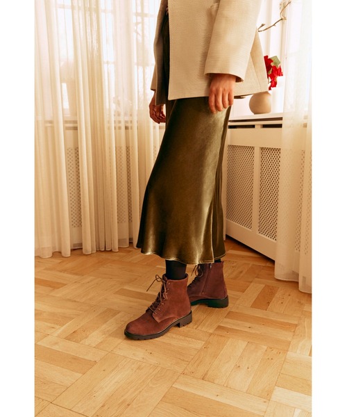 セール】軽量厚底 METROPOLE VIENNA ショートブーツ 上質スエード セール】軽量厚底 METROPOLE VIENNA ショートブーツ 上質スエード